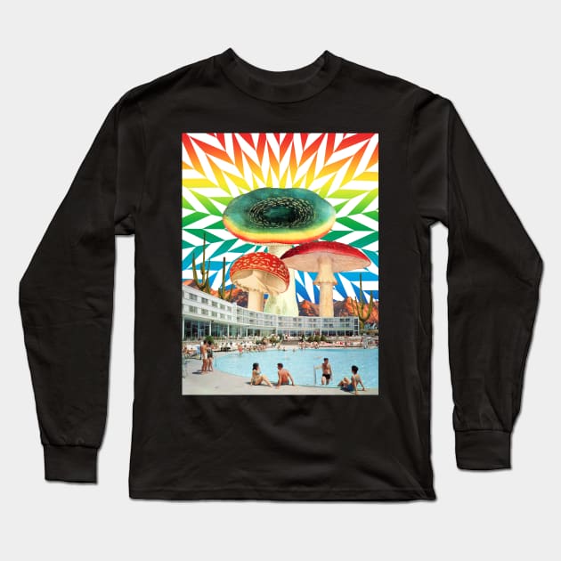 Hotel Psychedelia Long Sleeve T-Shirt by leafandpetaldesign